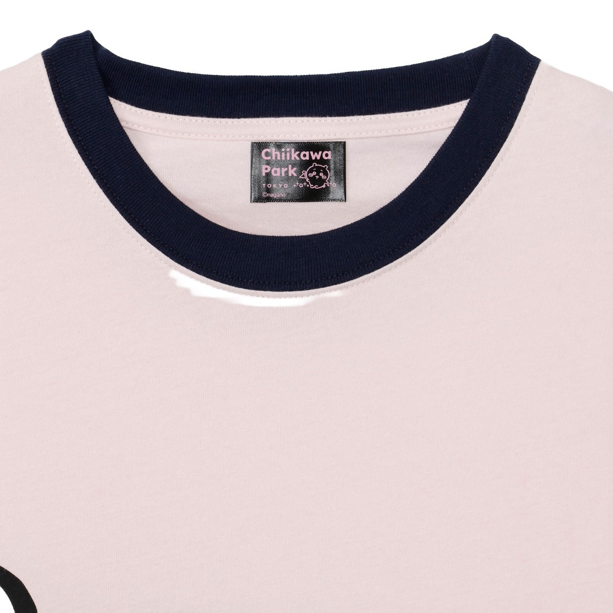 ちいかわ ちいかわパーク Tシャツ ビッグキャラクター ちいかわ ピンク