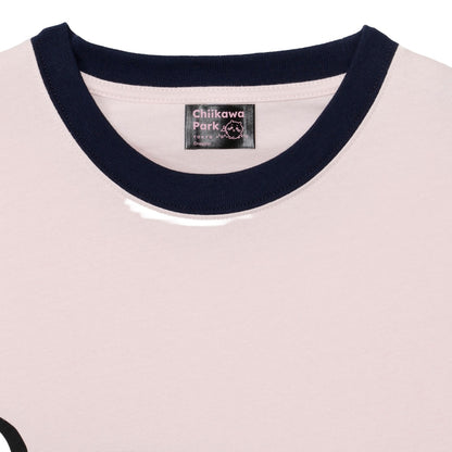 ちいかわ ちいかわパーク Tシャツ ビッグキャラクター ちいかわ ピンク