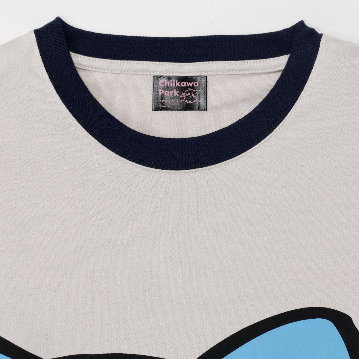 ちいかわ ちいかわパーク Tシャツ ビッグキャラクター ハチワレ グレー