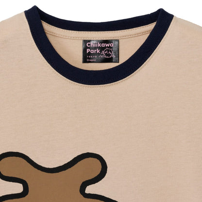 ちいかわ ちいかわパーク キッズTシャツ ビッグキャラクター カブトムシ チャコール