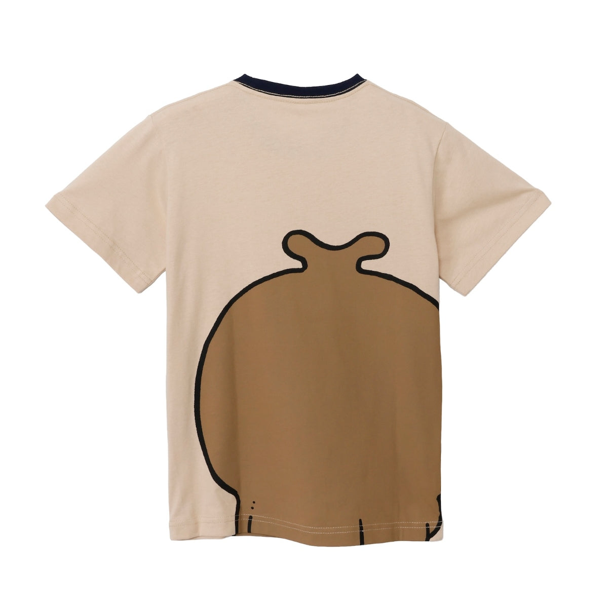 ちいかわ ちいかわパーク キッズTシャツ ビッグキャラクター カブトムシ チャコール