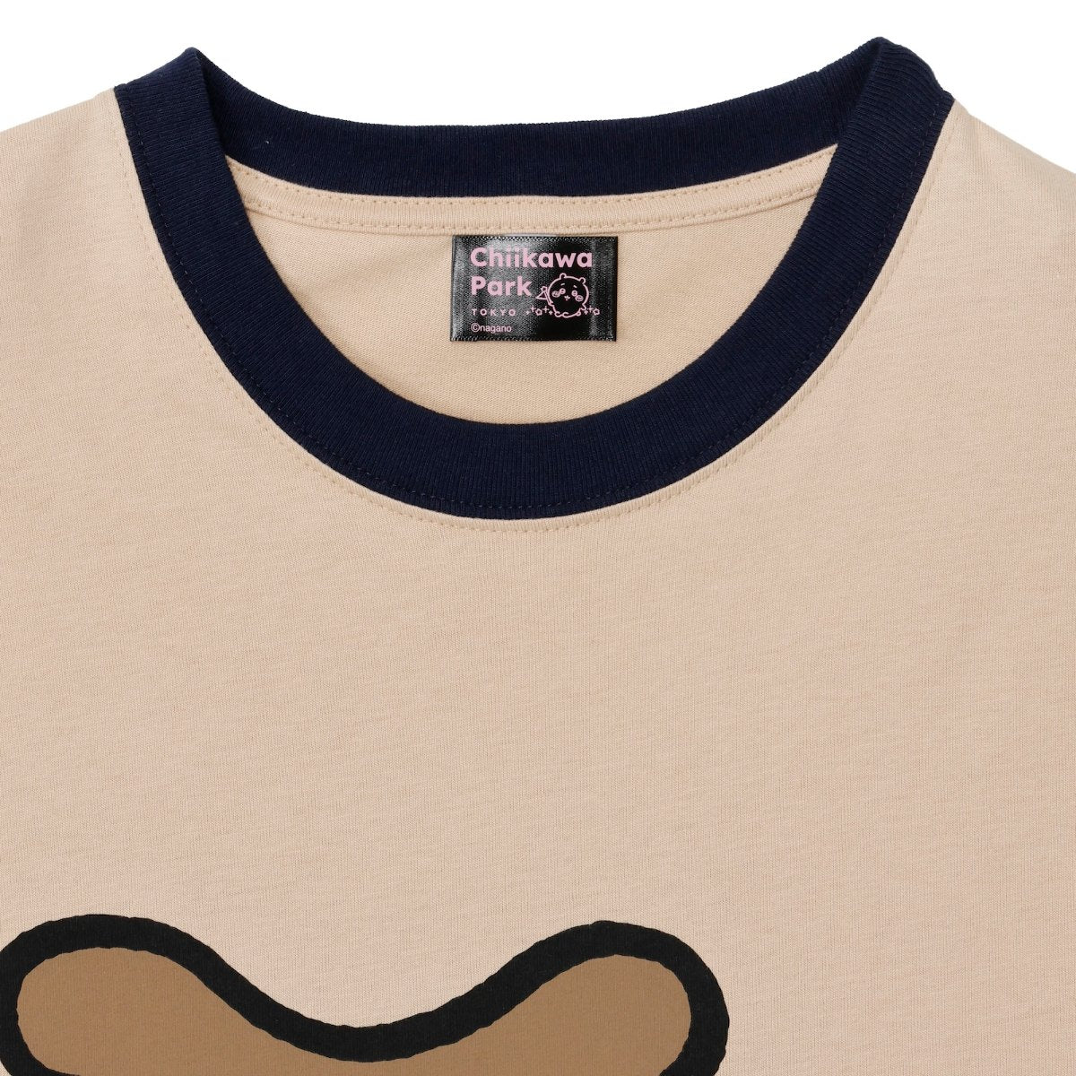 ちいかわ ちいかわパーク Tシャツ ビッグキャラクター カブトムシ チャコール