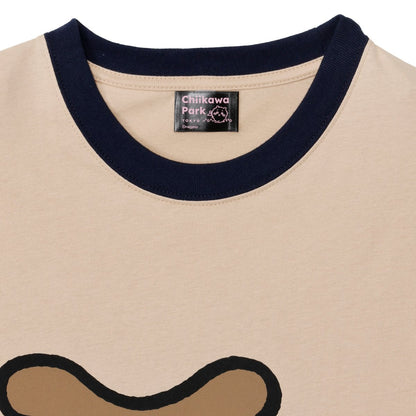 ちいかわ ちいかわパーク Tシャツ ビッグキャラクター カブトムシ チャコール