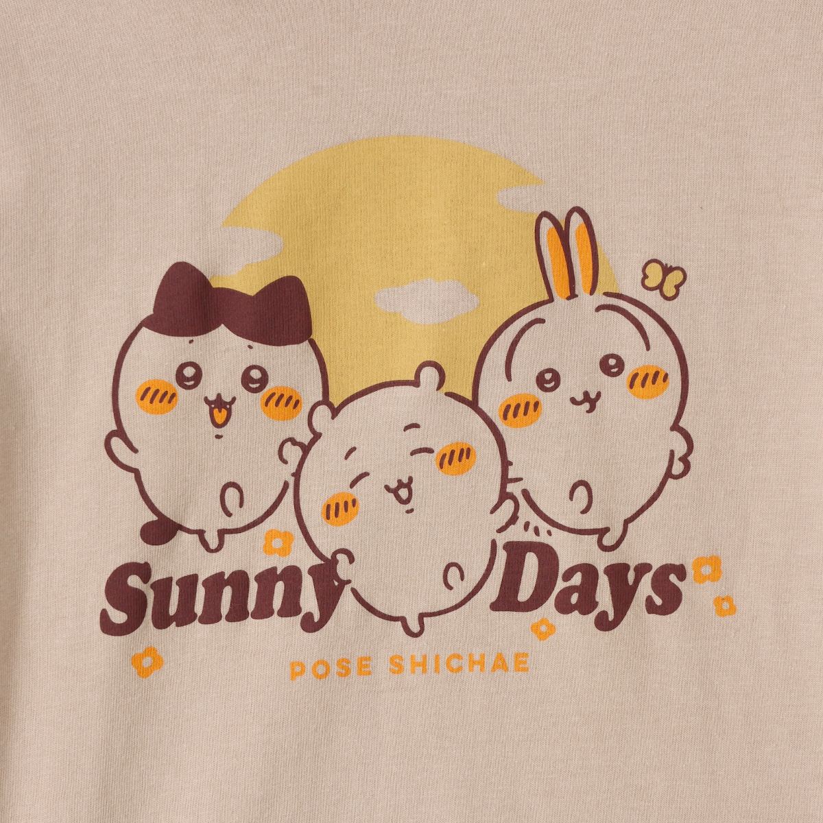 ちいかわ キッズTシャツ Sunny Days サンドベージュ 130