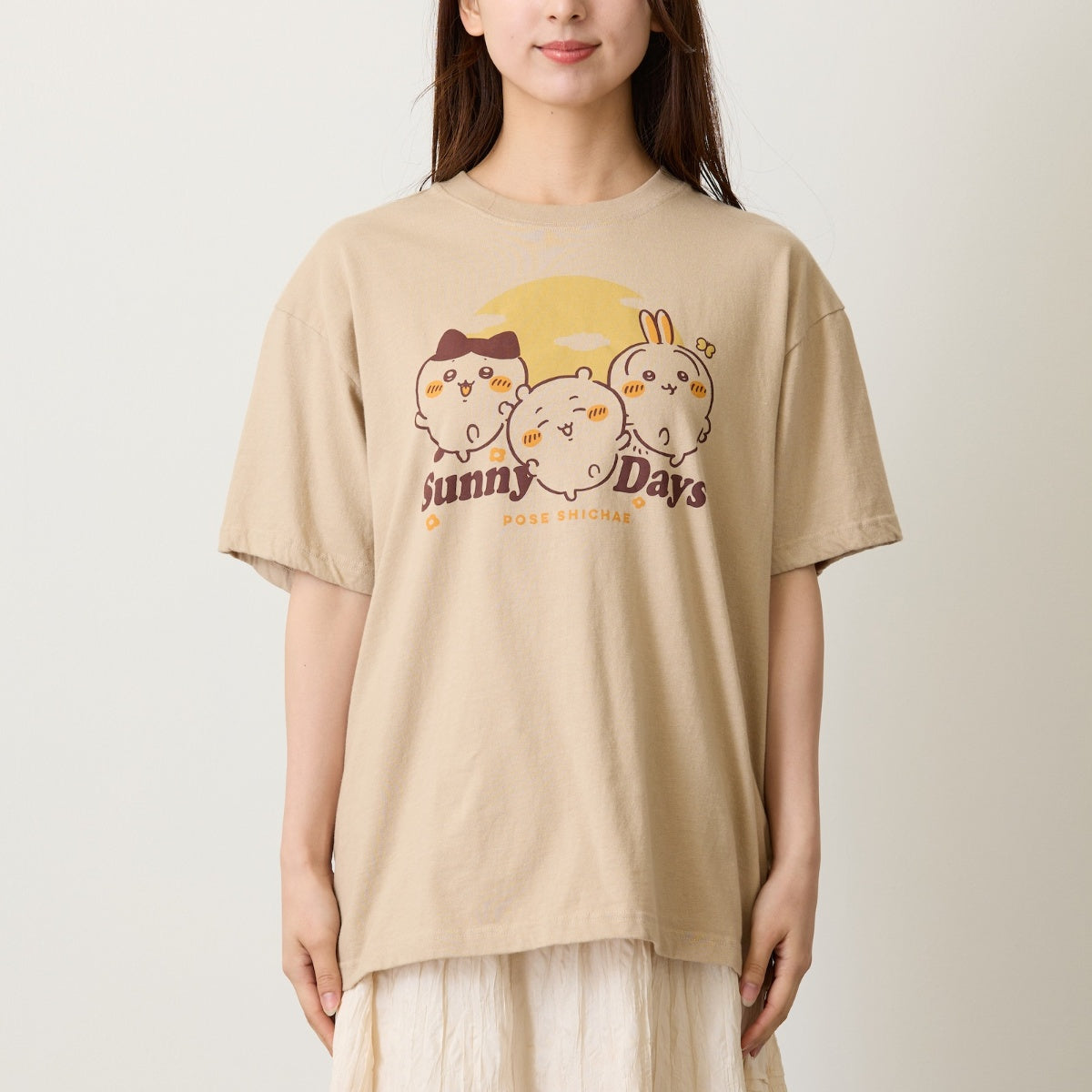ちいかわ Tシャツ Sunny Days サンドベージュ