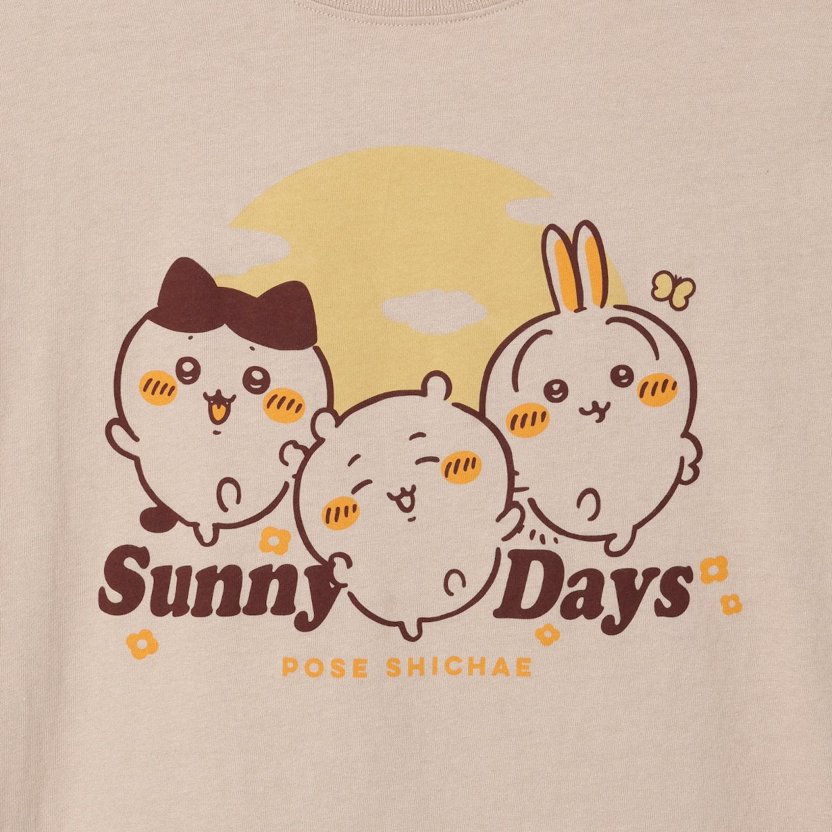 ちいかわ Tシャツ Sunny Days サンドベージュ