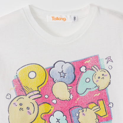 ちいかわ キッズTシャツ POPCORN オフ 130