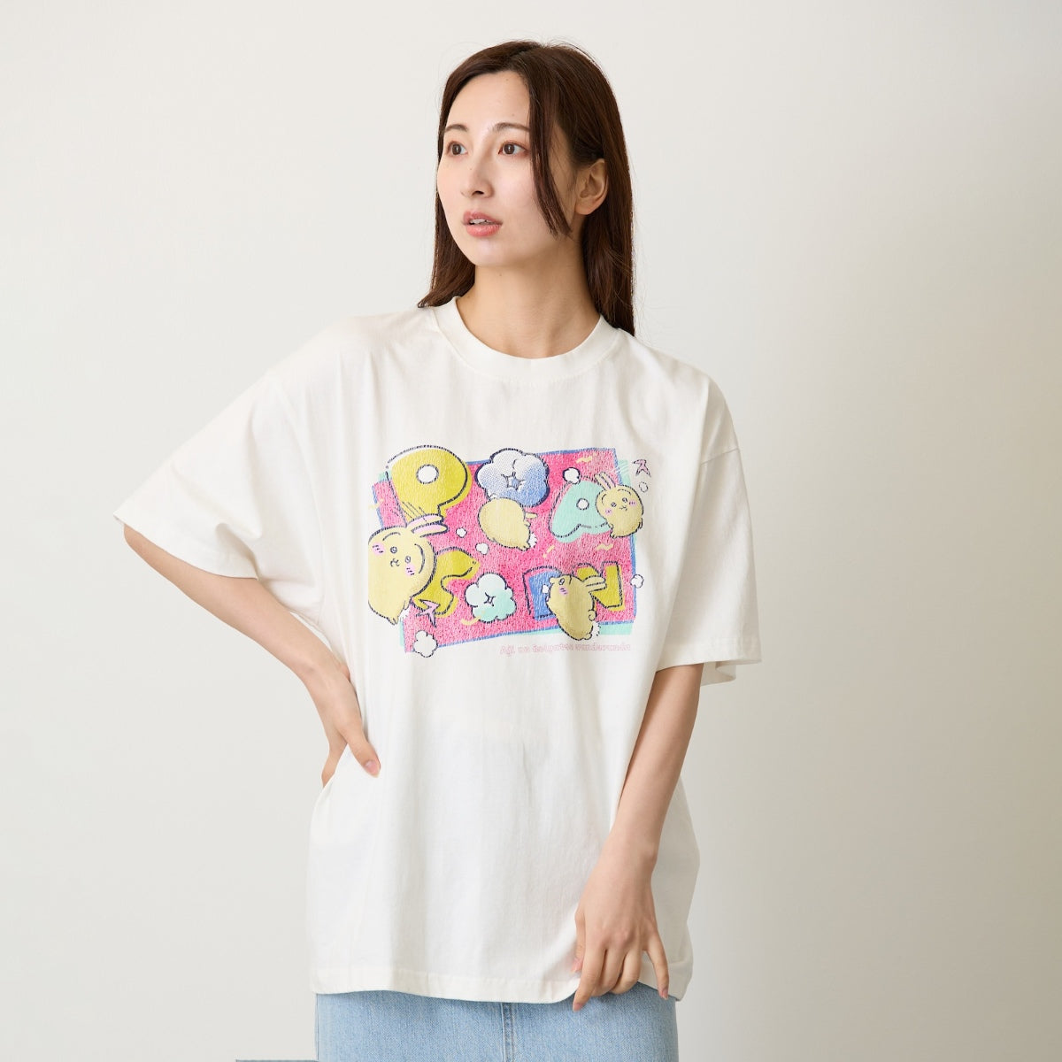 Chiikawa T-shirt POPCORN (Off-White)