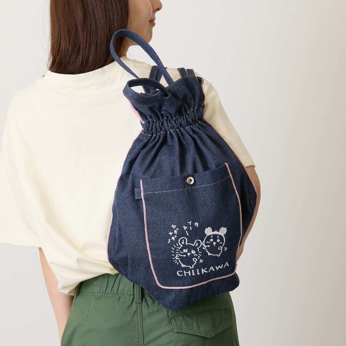 Chiikawa Denim Knapsack Dance (Indigo)