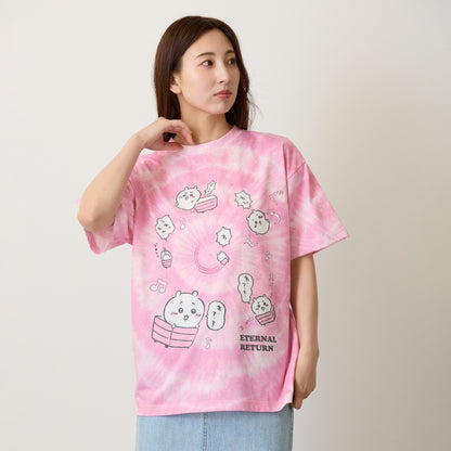 ちいかわ Tシャツ タイダイ ループ ピンク