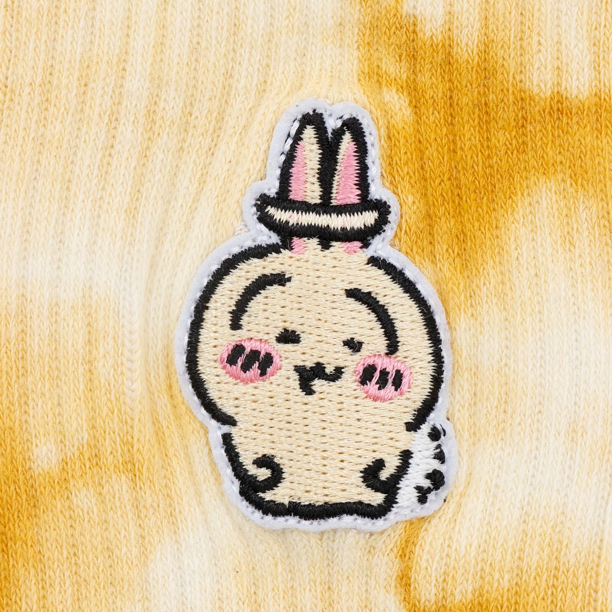 吉伊卡哇 紮染短襪 天使光環 (黃色 / 23-25cm)