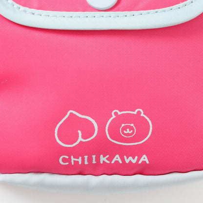 ちいかわ ぷっくりアップリケポーチ ちいかわ＆モモンガ ピンク