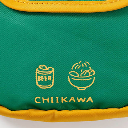 ちいかわ ぷっくりアップリケポーチ くりまんじゅう＆シーサー グリーン