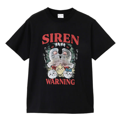치이카와 영화 "치이카와" T셔츠 WARNING 블랙