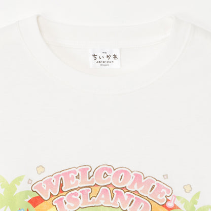 ちいかわ 映画ちいかわ Tシャツ WELCOME ISLAND オフホワイト