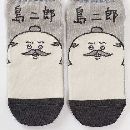 ちいかわ 映画ちいかわ スニーカーソックス 島二郎 グレー 22-24cm