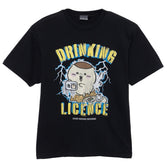 吉伊卡哇 T恤 DRINKING LICENCE 黑色