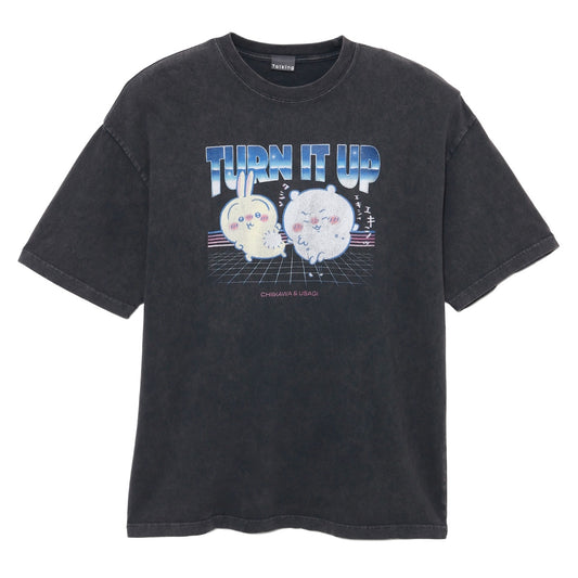 ちいかわ Tシャツ TURN IT UP スミ