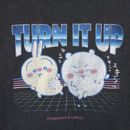 치이카와 T셔츠 TURN IT UP 차콜