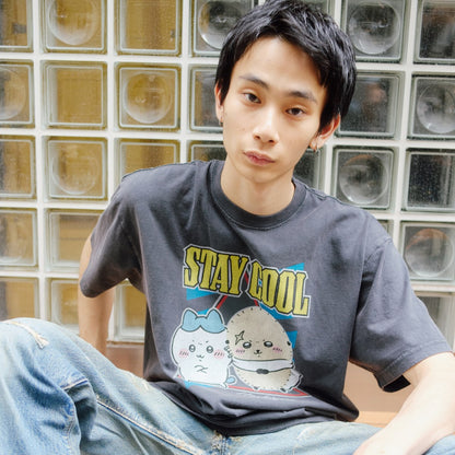 吉伊卡哇 T恤 STAY COOL 炭黑色