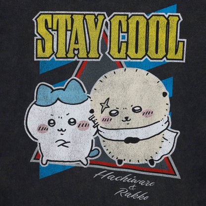 吉伊卡哇 T恤 STAY COOL 炭黑色