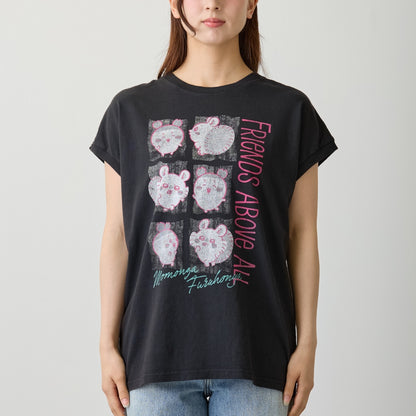 Chiikawa Wide Sleeveless FRIENDS ABOVE ALL (Black)