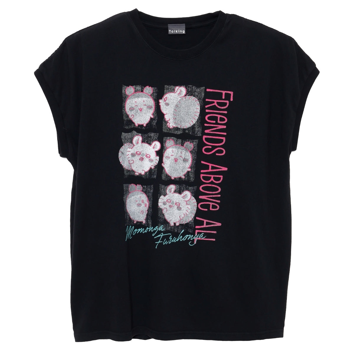 Chiikawa Wide Sleeveless FRIENDS ABOVE ALL (Black)