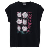 Chiikawa Wide Sleeveless FRIENDS ABOVE ALL (Black)