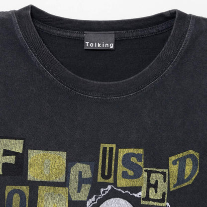 치이카와 와이드 민소매 FOCUSED ON FOOD 차콜