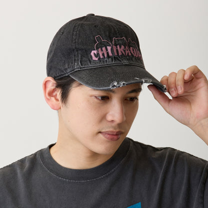 치이카와 캡모자 STAY CUTE STAY PUNK 블랙