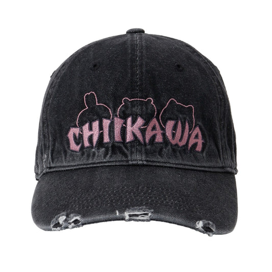 ちいかわ キャップ STAY CUTE STAY PUNK ブラック