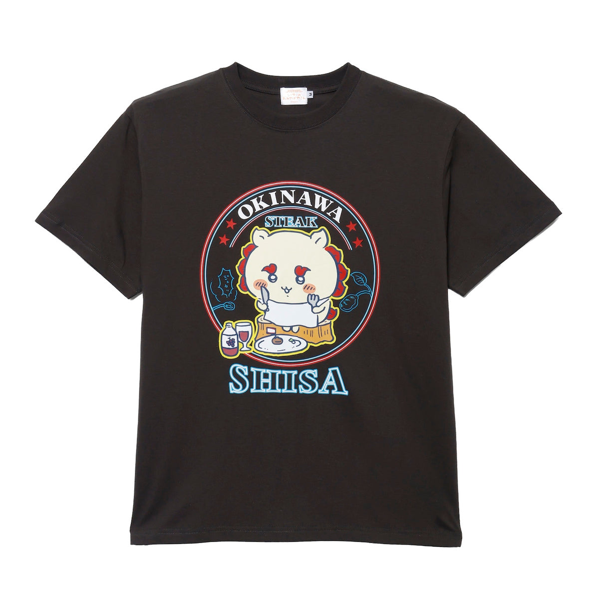 ちいかわ シーサーのおみやげやさん Tシャツ ステーキ スミ