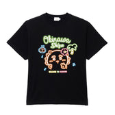 ちいかわ シーサーのおみやげやさん Tシャツ ネオン ブラック