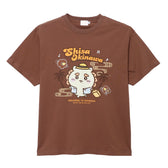 ちいかわ シーサーのおみやげやさん Tシャツ エンジョイ ブラウン