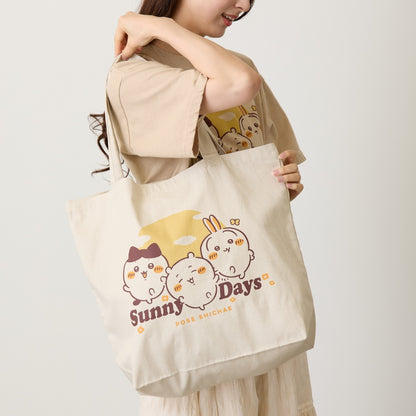 Chiikawa Tote Bag Sunny Days (Sand Beige)