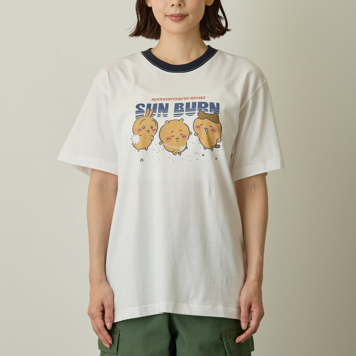 ちいかわ 映画ちいかわ Tシャツ SUN BURN ホワイト