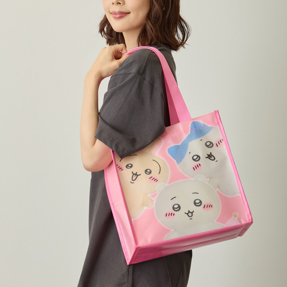 ちいかわ ちいかわパーク ショッピングバッグ スペシャルフォト ピンク