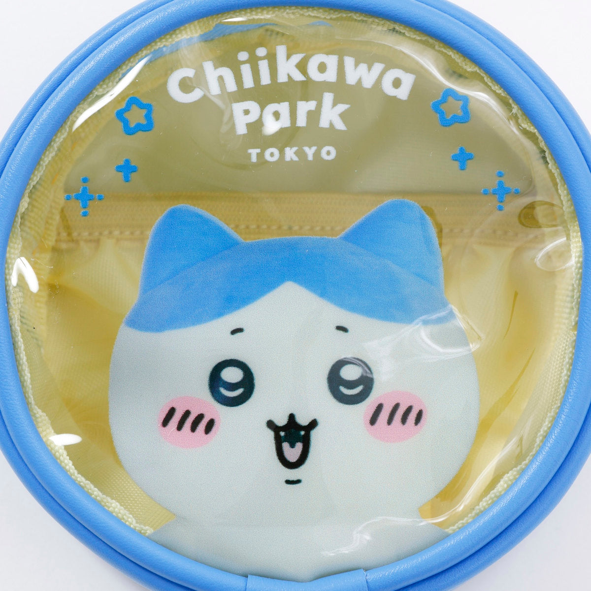 ちいかわ ちいかわパーク カラビナ付きポーチ スペシャルフォト ハチワレ ブルー
