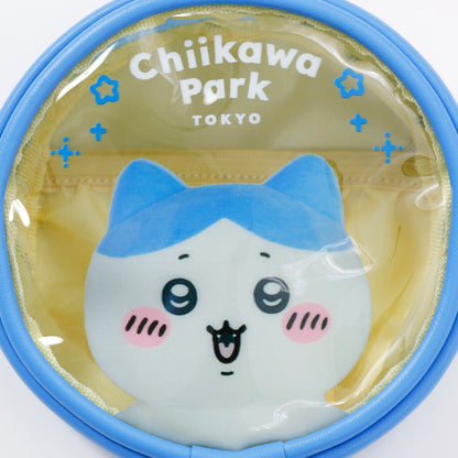 ちいかわ ちいかわパーク カラビナ付きポーチ スペシャルフォト ハチワレ ブルー