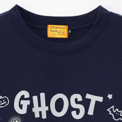 ちいかわ ちいかわパーク Tシャツ 蓄光GHOST ネイビー