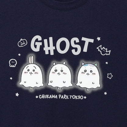 ちいかわ ちいかわパーク Tシャツ 蓄光GHOST ネイビー