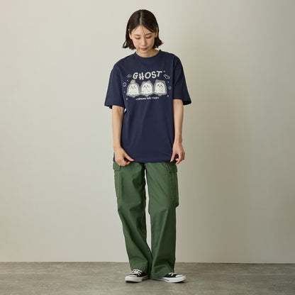 ちいかわ ちいかわパーク Tシャツ 蓄光GHOST ネイビー