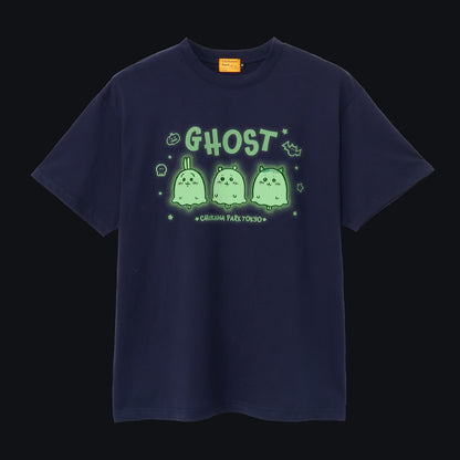 ちいかわ ちいかわパーク Tシャツ 蓄光GHOST ネイビー