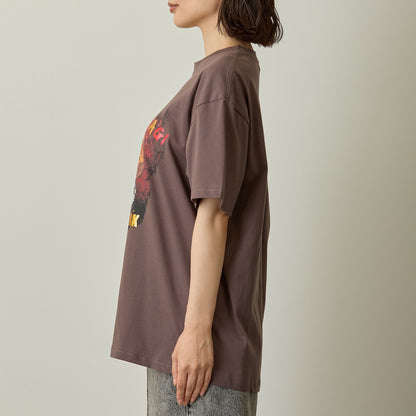 ちいかわ ちいかわパーク Tシャツ カボチャなうさぎ チャコール