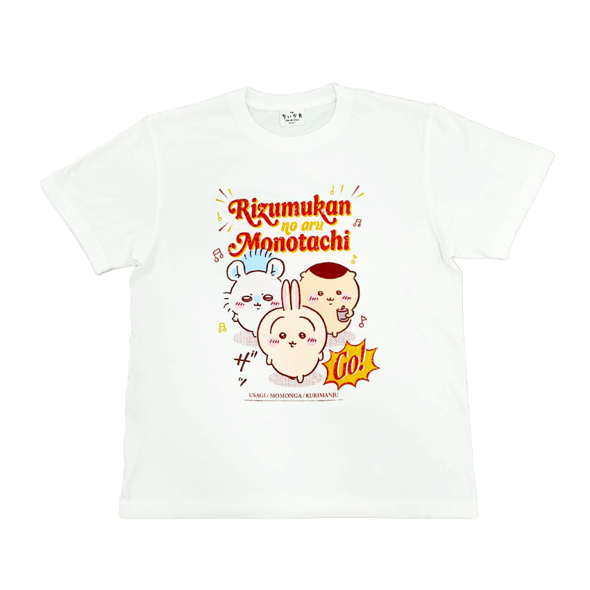ちいかわ 映画ちいかわ 人魚の島のひみつ Collaboration CAFE Tシャツ リズム感のある者たち