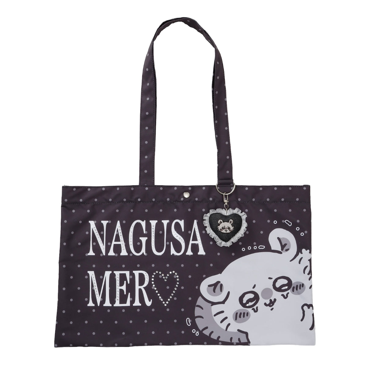 ちいかわ チャーム付きトートバッグ NAGUSAMERO（モモンガ）スミクロ
