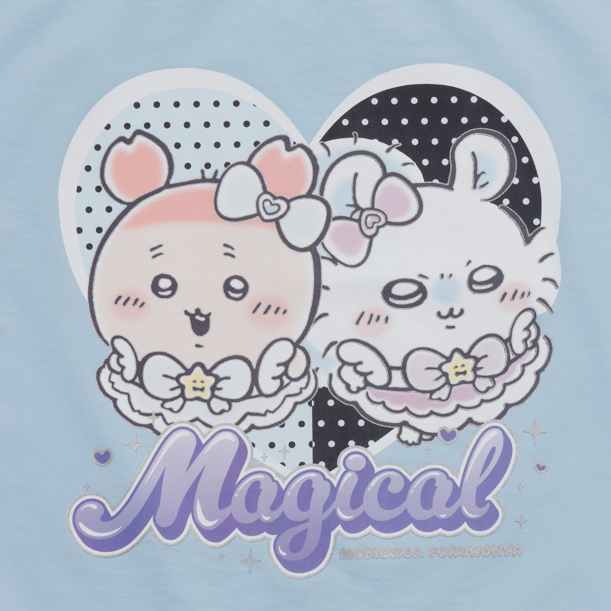 Chiikawa Magical Chiikawa Glitter Tote Bag Momonga & Furuhonya (Saxe Blue)