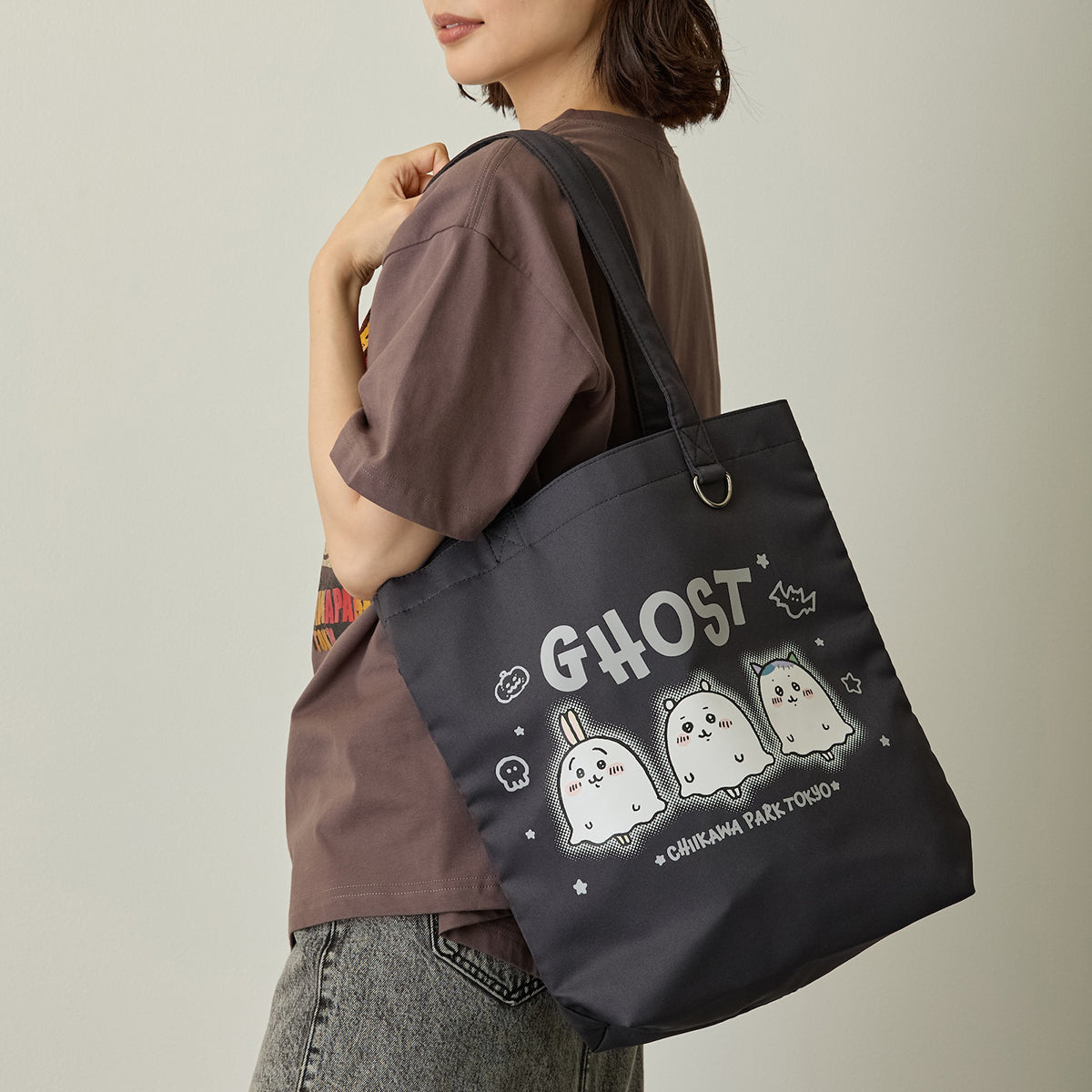 ちいかわ ちいかわパーク トートバッグ GHOST ブラック