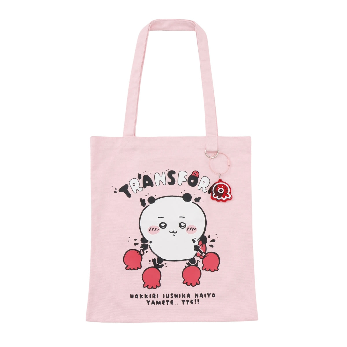 Chiikawa Tote Bag w/Acrylic Keychain TRANSFORM (Pink)