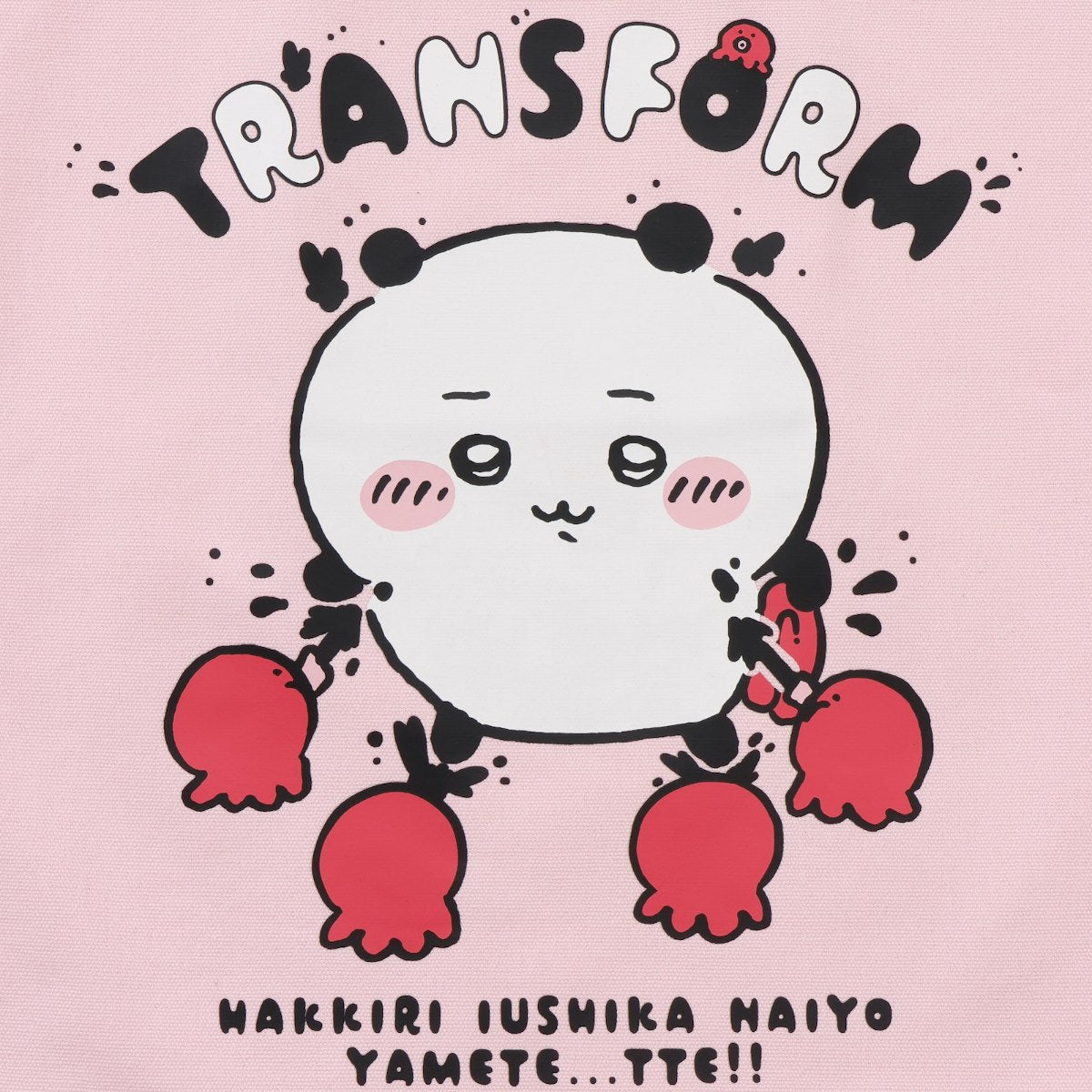 Chiikawa Tote Bag w/Acrylic Keychain TRANSFORM (Pink)